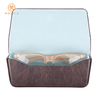 Étui rigide en cuir PU de qualité supérieure pour lunettes, boîte de rangement personnalisable avec logo pour lunettes de vue et de soleil, vente en gros