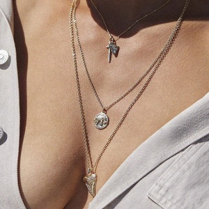 Collar tropical de circón de protección, elefante circular de Plata de Ley 925 chapado en oro de 18k, protección <span class=keywords><strong>tembo</strong></span> - Product Image 2