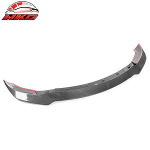 Pour Tesla Model 3 2017-2023 Track Pack Noir Brillant Fibre de Carbone CF Lèvre de Pare-chocs Avant Kit Carrosserie de Haute Qualité - Product Image 3