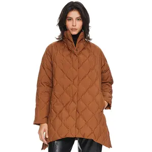 Venta al por mayor de nuevo invierno pato abajo Puffer abrigos ligero de las mujeres chaqueta acolchada Abrigo acolchado