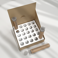 Boîte de présentation personnalisée imprimée, petit emballage en carton, impression en relief pour la vente au détail, dossier de manipulation en papier, matériaux recyclés