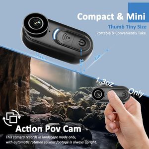 Telecamera Sportiva Miniaturizzata VD02-EIS 4K - Action <span class=keywords><strong>Cam</strong></span> da Pollice 128GB con Audio, Registrazione POV Indossabile a Mani Libere - Product Image 4