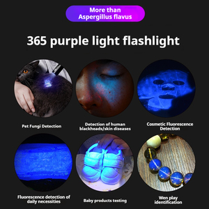 Linterna LED UV recargable de 365nm, luz negra personalizada para detección de orina de mascotas, resina, curado, minerales, seguimiento de sangre, carga USB - Product Image 5