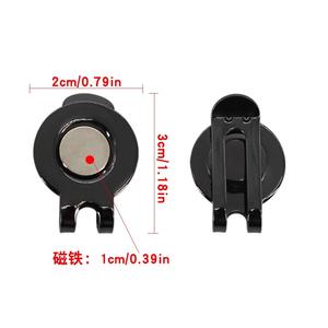 उच्च गुणवत्ता 20 मिमी गोल्फ कैप क्लिप खेल रिक्त शैली के लिए मजबूत चुंबकीय धातु टोपी क्लिप - Product Image 4