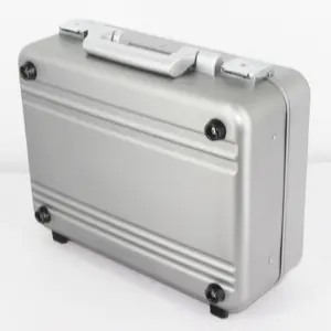 Enstrength Extruded Aluminium Box Case Travel Carrying Case Portable Empty Case Tools Lockable With Custom Foam Insert