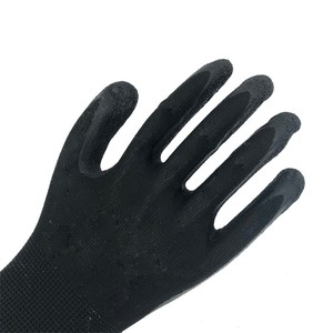 NMSHIELD — gants en <span class=keywords><strong>latex</strong></span>, anti-perforation, polycoton, revêtus de <span class=keywords><strong>latex</strong></span> froissé, noir - Product Image 4