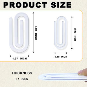 Vente chaude Impression personnalisée Sublimation Acrylique Signets Trombones de grande taille Signet créatif Clips d'impression personnalisés - Product Image 4