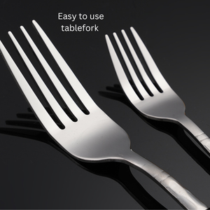 Hiện đại 24pcs thiết lập dao kéo với cao cấp gương đánh bóng mịn cạnh muỗng canh & búa hiệu ứng xử lý bền vững sẵn sàng để tàu - Product Image 4