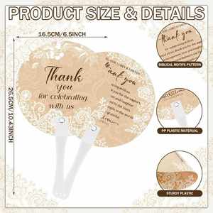 Custom LOGO Bulk <b>Thank</b> <b>You</b> <b>Wedding</b> Fans <b>Thank</b> <b>You</b> <b>Wedding</b> Fans <b>for</b> Guests Celebrating with Us Bridal Bridesmaid Gift - Product Image 5