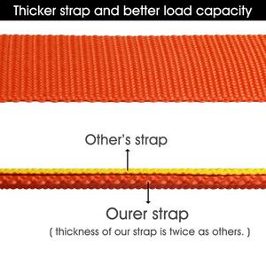 Corde de remorquage de <span class=keywords><strong>voiture</strong></span> tout-terrain à double épaisseur Sangle de sauvetage résistante à la traction Polyester 38MM Kit d'outils d'urgence pour la récupération de <span class=keywords><strong>voiture</strong></span> - Product Image 2
