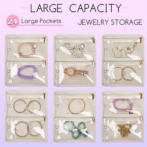 Bolsa de Almacenamiento de Joyas con Logotipo Personalizado de Fábrica, Gran Capacidad, Antiarañazos, con Bolsas Transparentes con Cierre - Product Image 3