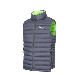 Personnalisé Hommes <span class=keywords><strong>Court</strong></span> Puffer <span class=keywords><strong>Gilet</strong></span> Lâche Sans Manches Polyester Coton Fermeture Éclair <span class=keywords><strong>Chaud</strong></span> Hiver Hommes <span class=keywords><strong>Gilet</strong></span> pour Homme - Product Image 2