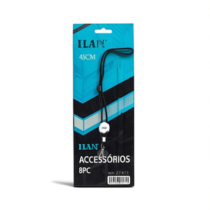 Ilan Personalized <b>Lanyards</b> 45Cm With Clip For ID Badge Accessory 8Pc Set - Product Image 1