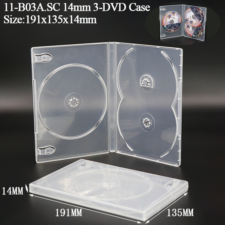 B03A : 14 mm 3 DVD Transparent