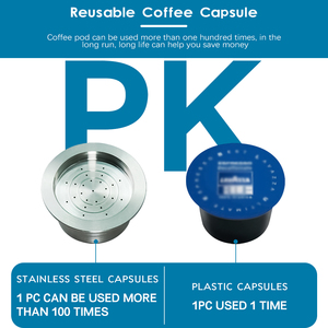 AM Store 1Pod 1 Juego de tamper <span class=keywords><strong>Taza</strong></span> de cápsula de café reutilizable Cápsulas de café recargables Filtro de espresso para máquina Lavazza - Product Image 5