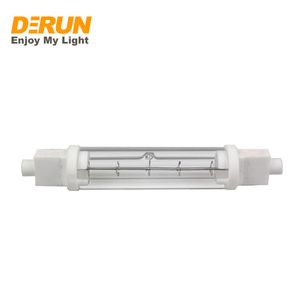 <span class=keywords><strong>Tube</strong></span> chauffant <span class=keywords><strong>halogène</strong></span> infrarouge à double enveloppe en verre transparent, <span class=keywords><strong>300W</strong></span> 500W R7S 120V 230V, dimmable, 118MM, Lampe <span class=keywords><strong>halogène</strong></span> R7S, HAL-R7S - Product Image 3