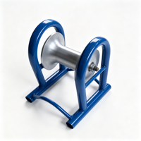 Rouleau de tirage de câbles Yuzhen Wheels en acier avec cadre en aluminium, robuste, résistant à la rouille, pour le guidage de conduites de câblage souterrain
