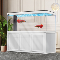 Aquarium en verre de grande taille pour poissons vivants, grand aquarium, aquariums pour poissons marins, aquaculture, neuf