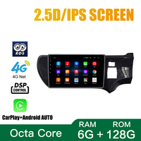 Radio para Auto Toyota Aqua 2012-2014, 2Din Android Octa Core, Estéreo para Auto, Reproductor de DVD, GPS, Navegación, Multimedia, Android Auto, Carplay