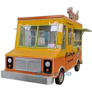 电动四轮餐车/移动餐车，适合公园、咖啡馆、食品摊位等场所。 - Product Image 4