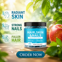 VitaSpring Gummies Cheveux, Peau & Ongles Vitamines Biotine Collagène Marin Améliore l'Immunité Complément Énergétique Gummies Cheveux Peau Ongles
