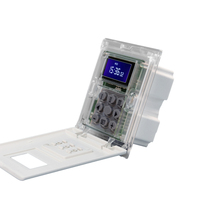 Minuterie numérique intelligente Programmable, écran LCD, 2 gangs, automatique, pour contrôle de l'éclairage