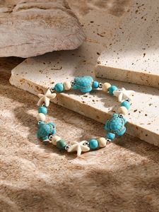 Braccialetti Artigianali Estivi Hawaiani con Conchiglie, Tartarughe Marine e Stelle Marine, Regolabili per Uomo e Donna - Product Image 4