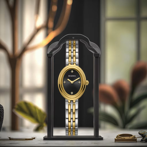 Besseron montre de luxe personnalisée montre à quartz en acier inoxydable <span class=keywords><strong>mini</strong></span> boîtier ovale avec <span class=keywords><strong>lunette</strong></span> en pierre montres pour femmes à la mode - Product Image 5