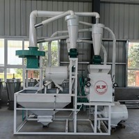 Unité de moulin à farine automatique industrielle, machine à moudre le blé, le maïs, ligne de traitement de la farine à haut rendement pour petite usine