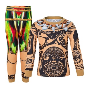 Camiseta/Pantalones de Maui Tattoo, Pijama, Disfraz de Halloween, Traje de Fiesta, Conjunto de Manga Larga para Niños Pequeños, Ropa de Dormir de <span class=keywords><strong>Cosplay</strong></span> - Product Image 1