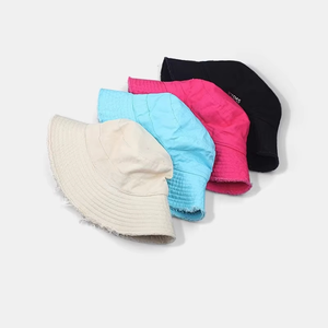 Chapeau Bob <span class=keywords><strong>Femme</strong></span> Nouvelle Tendance Quatre Saisons Personnalisable Logo Personnalisé Été Sports de Plein Air Protection Solaire Style Pêcheur ou Cowboy - Product Image 5