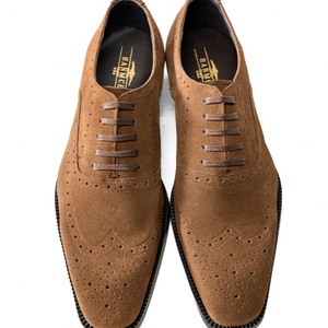 Nuevos Zapatos de Negocios para Hombre Hechos a Mano con Punta Cuadrada, Impermeables, Transpirables, Antideslizantes, de Piel Vacuna con Cordones, Estilo Mate, para Primavera y Otoño - Product Image 3