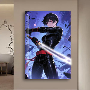 <span class=keywords><strong>Anime</strong></span> en la pared de fondo de la pared de la sala de estar decoración del hogar pinturas creativas acrílico LED pintura - Product Image 2