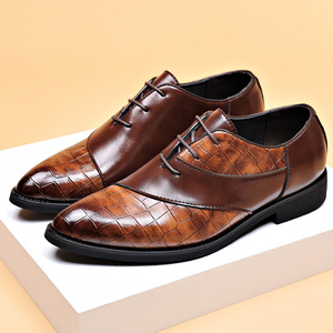 Zapatos Oxford de Esmoquin Clásicos Retro, Punta Cuadrada, Negros, de Cuero Genuino, Antideslizantes, para Bodas, Fiestas, Eventos Empresariales, Estilo Masculino - Product Image 4
