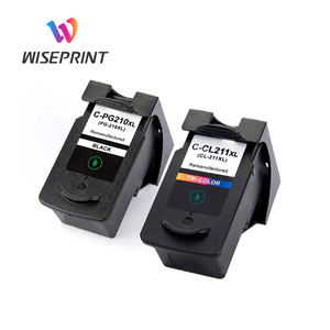 Wiseprint Compatible con PG210XL CL211XL PG-210XL CL-211XL Cartucho de Tinta Remanufacturado para Impresora <span class=keywords><strong>PIXMA</strong></span> MP230 <span class=keywords><strong>MP240</strong></span> MP250 - Product Image 1