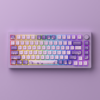 Teclado Akko MonsGeek M1W V2 de 82 Teclas, 75%, Tri-Modo, Aluminio, Gasket, Hot Swappable, RGB, 6000mAh, con Perilla, para Juegos de PC
