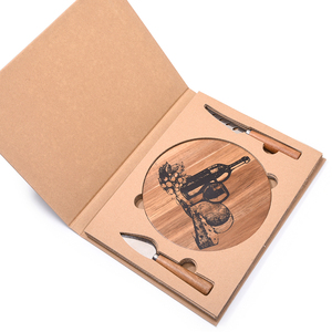 Hộp Quà Tặng Keo Gỗ Tre Pho Mát Hội Đồng Quản Trị Và Dao Đặt Charcuterie Platter Phục Vụ Gỗ Pho Mát Hội Đồng Quản Trị - Product Image 2