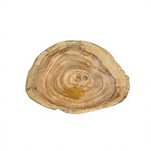 เขียงไม้ไผ่ทรงกลมทำจากไม้ธรรมชาติเขียงทำจากไม้ออกแบบได้ตามต้องการ - Product Image 1