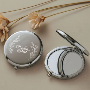 Uionen Uionen Personalized Custom Rose Gold Makeup <b>Mirror</b> with Laser-engraved Logo Wholesale - Product Image 4