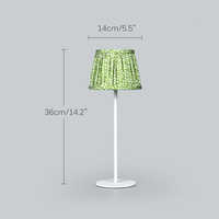Lampe de bureau LED portable sans fil au design exclusif Lampe de table en tissu rechargeable Abat-jour en rotin Restaurant Hôtel Alimenté par batterie