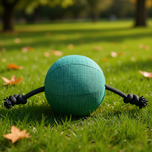 Pelota CityStyle con cuerda, tela y materiales reciclados, 14 x 34 cm, juguete para mascotas - Product Image 3