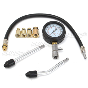 Kit de Prueba de Presión para Motor de Gasolina, Comprobador de Fugas de Compresión, Compresómetro para Auto con Estuche - Product Image 3