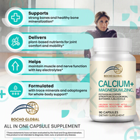 BOCHO Adult Custom pour la flexibilité des articulations, la santé des os, le soutien de la force osseuse, compléments alimentaires pour une meilleure densité osseuse, calcium