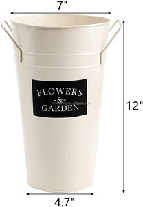 Galvanizzare metallo secchio di fiori vaso metallo <span class=keywords><strong>ferro</strong></span> <span class=keywords><strong>balcone</strong></span> giardino fioraio vaso di fiori fioriera fioriera - Product Image 3