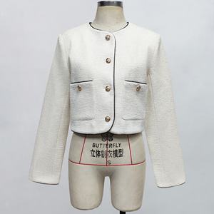 Chaqueta Corta de Perfume para Mujer, Colección Otoño-Invierno 2025, Cuello Redondo, Estilo Madura Ligera, Blusa de Celebridad, Chaqueta Francesa Delicada - Product Image 2