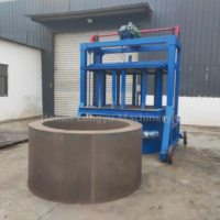 Machine de formage automatique de cercles de puits en béton personnalisable, formage unique, machine de fabrication de tuyaux à haute capacité LongYu
