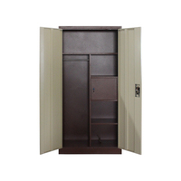 Meubles de chambre à coucher KD en métal, garde-robe avec deux portes en acier, Design de 2019