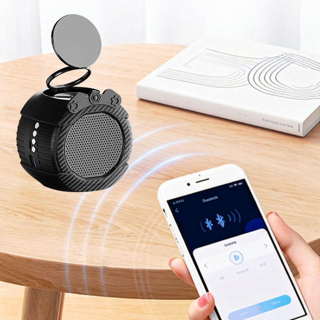 Universal ABS RGB Luminous LED Light for 5.3 Speaker Phone Holder Portable Wireless Sound Box with Metal & Plastic Cabinet