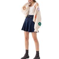 AiNear Logo personnalisé Designer Fleur Pull Cardigan en tricot épais fait à la main pour femmes Tricots tricotés à la main pour femmes Pulls Cardigans