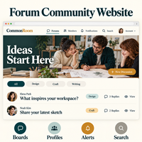 Pengembangan Situs Web Forum Komunitas Online Premium untuk Web dan Mobile dengan Papan Diskusi, Profil Pengguna, dan Moderasi LionCreate